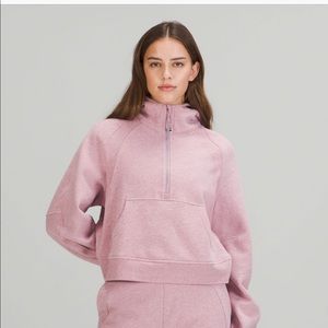 Scuba oversized half zip hoodie